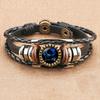 Jewelry Vintage Leather Rope Combo Time Luminous Gemstone Bracelet Signs
