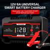Car Battery Charger Battery Maintenance Digital LCD Display For Car SUV Motorcycle Truck 12V 6A Multiple Protection Universal