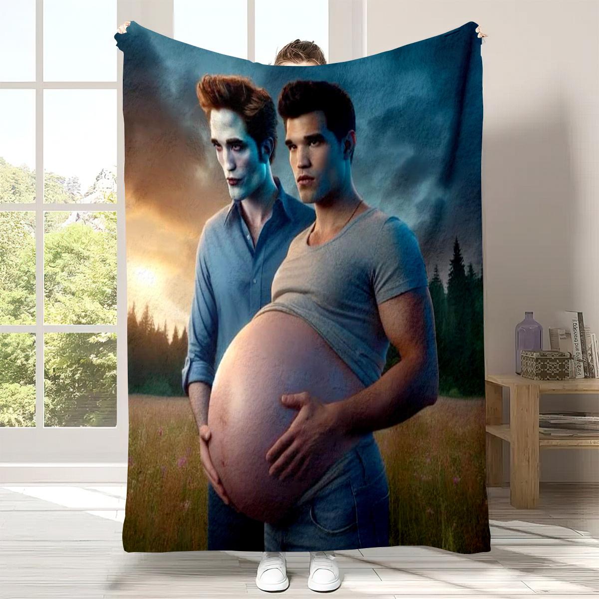 

Twilight Saga Edward Bella Throw Blanket - Soft Flannel for Couch, Bed, Office, Camping, Gift for Fans 130x150cm