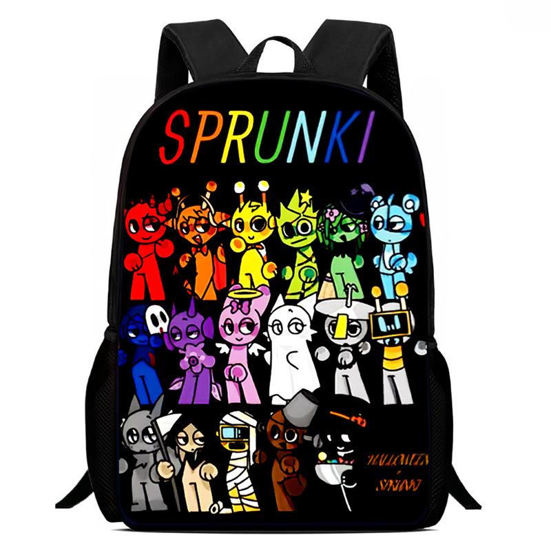 Rhythm Box Sprunki Spel Anime Rugzak Student Schooltas Computer Tas