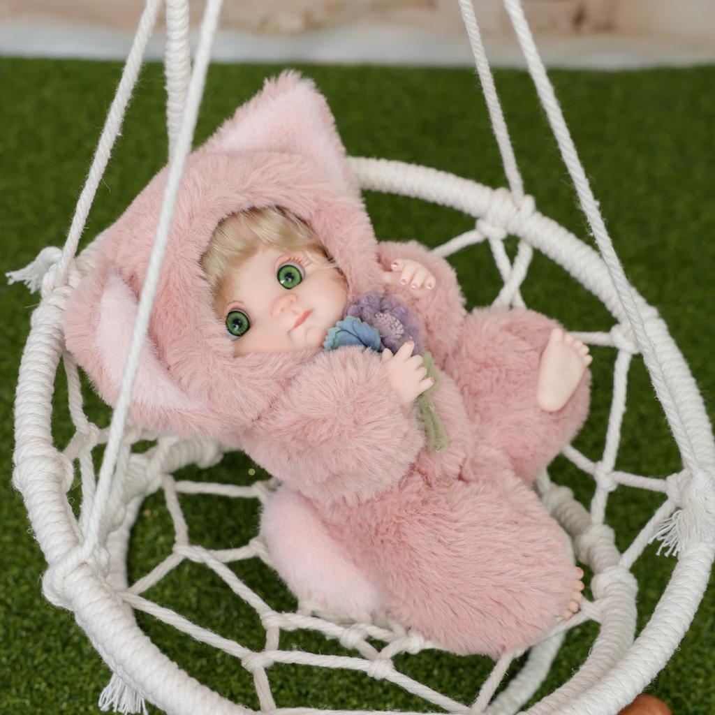 Cloveray Cute Realistic Reborn Baby Doll with Changeable Vinyl Soothing Birthday Gift 10-inch Clothes, Doll, Toy, (Name Coco) (Fox)