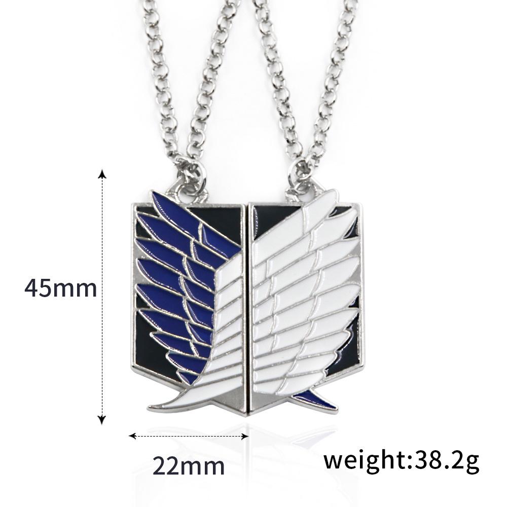 Attack On Titan Four Armies Logo Metal Brooch Keychain