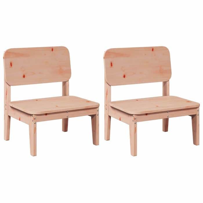 VidaXL Chaises de jardin lot de 2 60x52,5x72 cm bois massif de douglas, siège de jardin, chaise d'extérieur, chaise de 859325