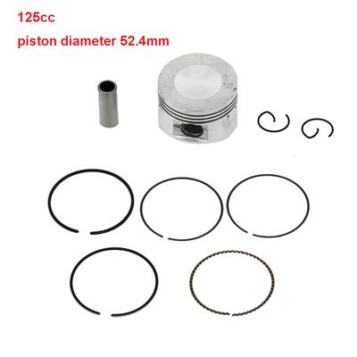 LMoDri Motorrad-Kolben, Kolben, Roller, GY6-Kolben mit Stift und Ringdichtung, Montagesatz-Set für GY6 125 125 cc