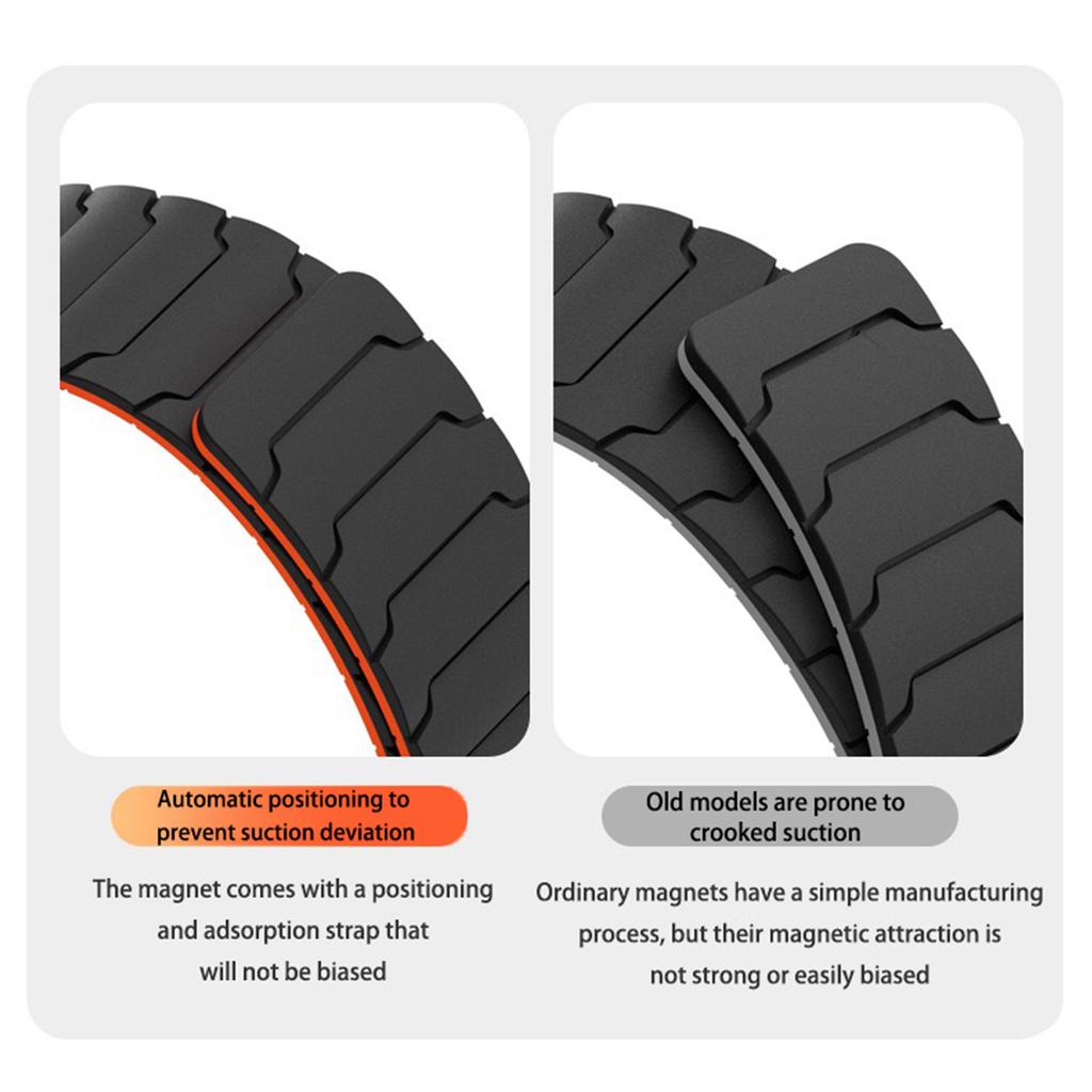 Sports Silicone Loop Band For Samsung Galaxy Watch 8 40mm 44mm/Watch 8 Classic 46mm Magnetic Strap Replace Wristband Bracelets