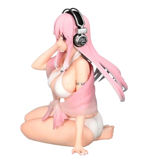 Super Sonico Figure Noodle Stopper Figure Super Sonico White Bikini Ver. Figure Official Merchandise