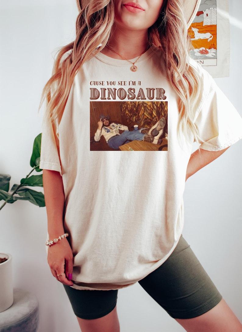 Cause You See I ma Dinosaur Unisex T-Shirt, Western Southern Boho Hippie Unisex T-Shirt M