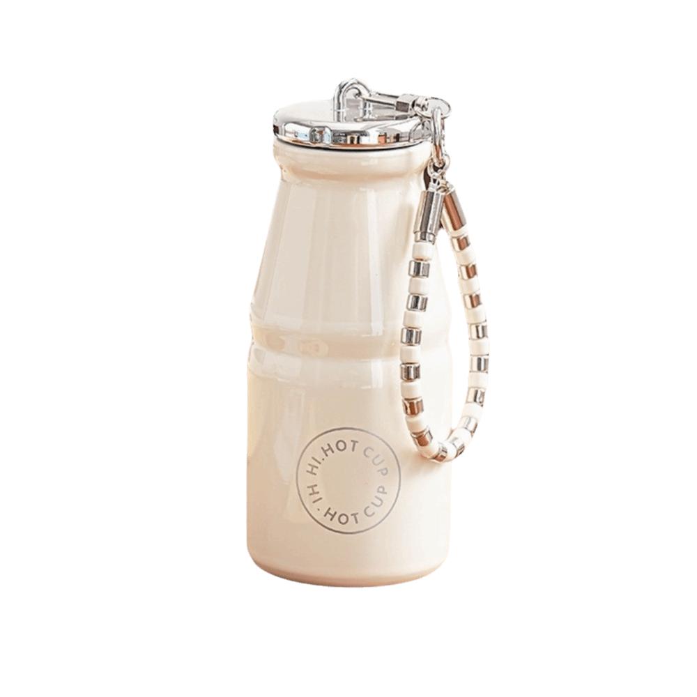 Macaron Color Stainless Steel Pocket Cup 280ML Portable Thermal Cup Insulated Water Bottle  Travel 280ML белый