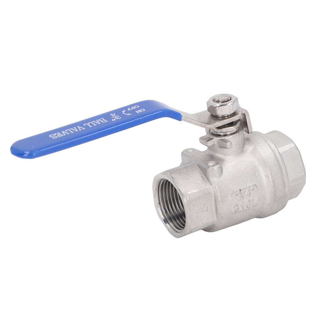 Válvula de Esfera Passagem Plena Aço Inoxidável Rosca Fêmea 3/4in 1000 WOG Válvula de Esfera para Água Óleo Gás