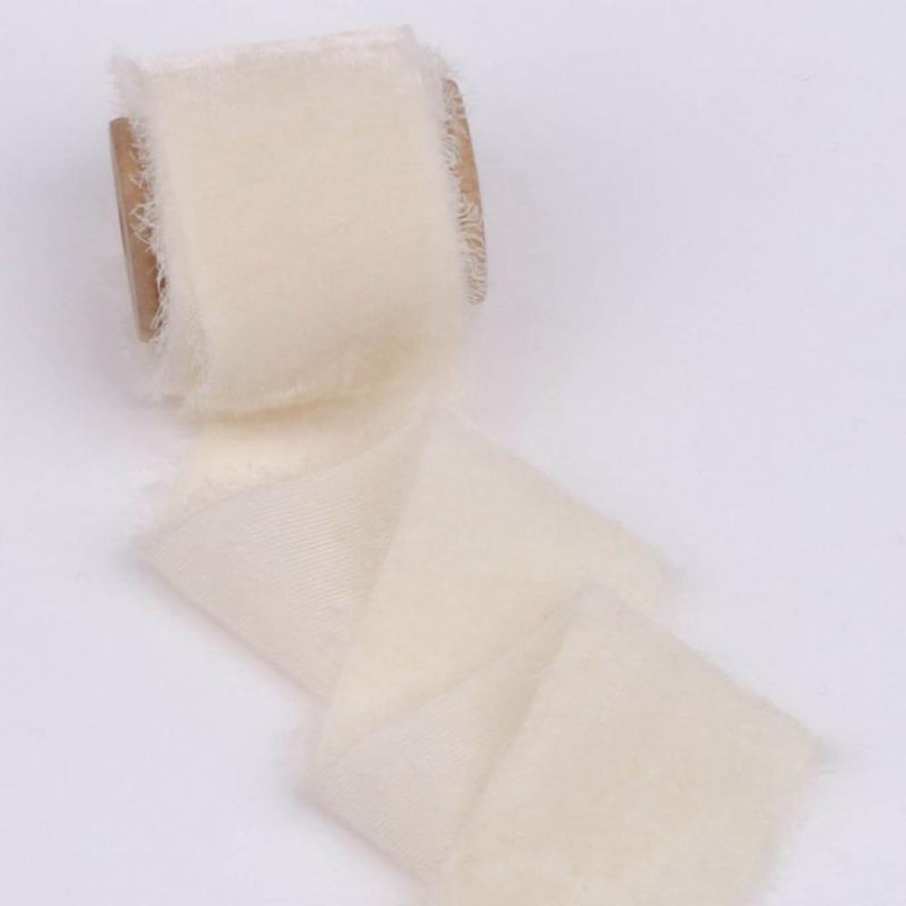 1 Meter Velvet Ribbon Velvet Thickening Ribbon Frayed Edged Ribbons Frayed Edge Gift Packing Ribbon Christmas Party Decorations