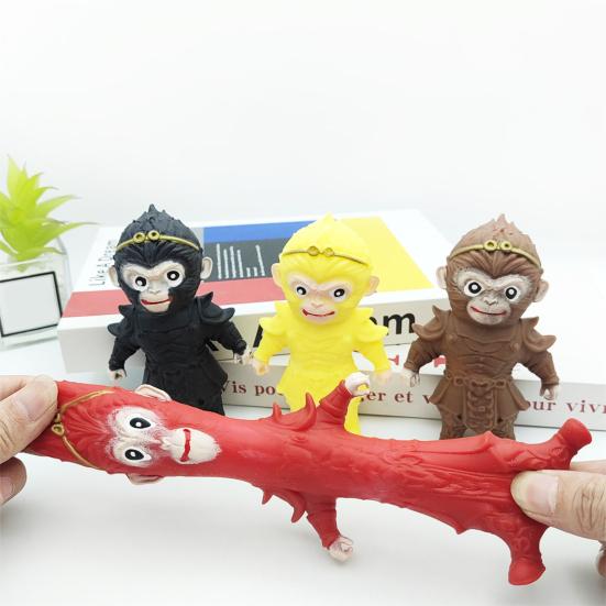 Wukong Squeeze Toy Slow Rebound Stress Anxiety Relief Portable Kids Teens Adults Monkey