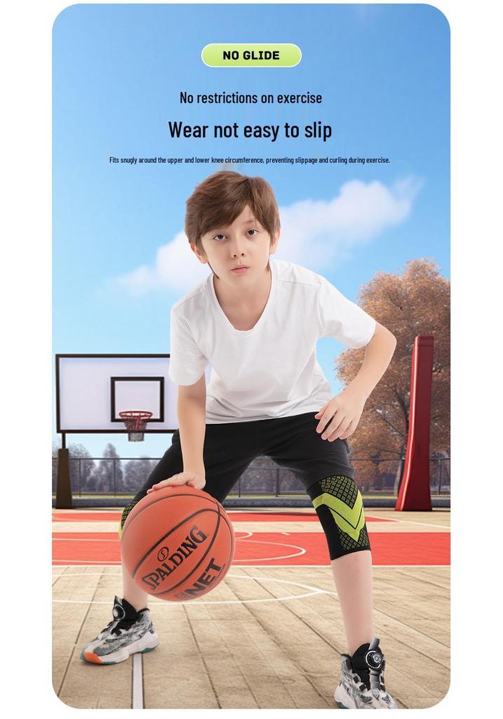 Children's Sport Knee Pads - Breathable Anti-Fall Protection for Football, Basketball, Cycling & Running.