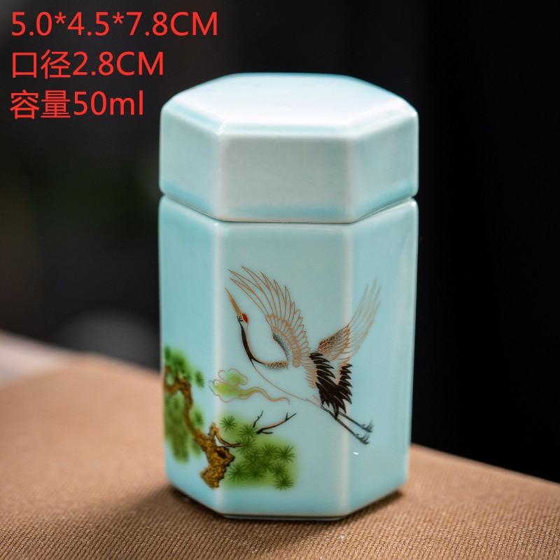 Tea Coffee Sugar Storage Jar China Crafts Decoration Mini Ceramic Jar Kitchen Storage Bottles & Jars Containers Home Decor New