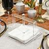 New Sleek Lucite Napkin Holder Acrylic Tissue Box Holder Desktop Napkin Holder Tissue Box Organizer El Restaurant Table Decor