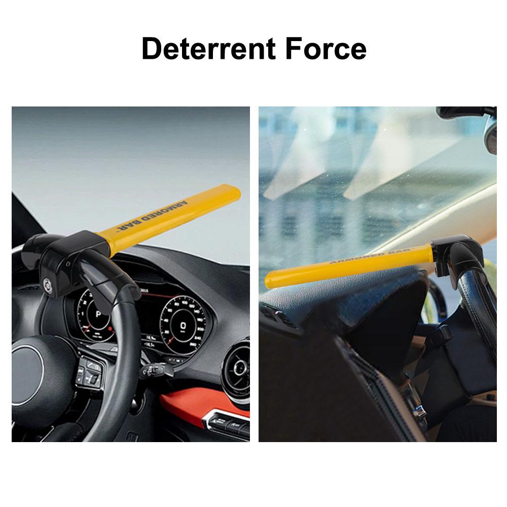 Universal Automobile Steering Lock Protection T-Locks Car Accessories Car Steering Wheel Lock Anti-Theft With Keys Security Car Locks