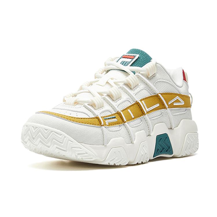 FILA Barricade Vntg Gs White/Yellow/Green Women's F12W031218FSH