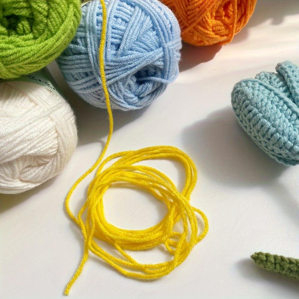 5pcs Soft Warm Acrylic Yarn 4-Ply for Diy Knitting & Crochet Projects Ideal for Blankets Sweaters Hats Scarves  Assorted Colors