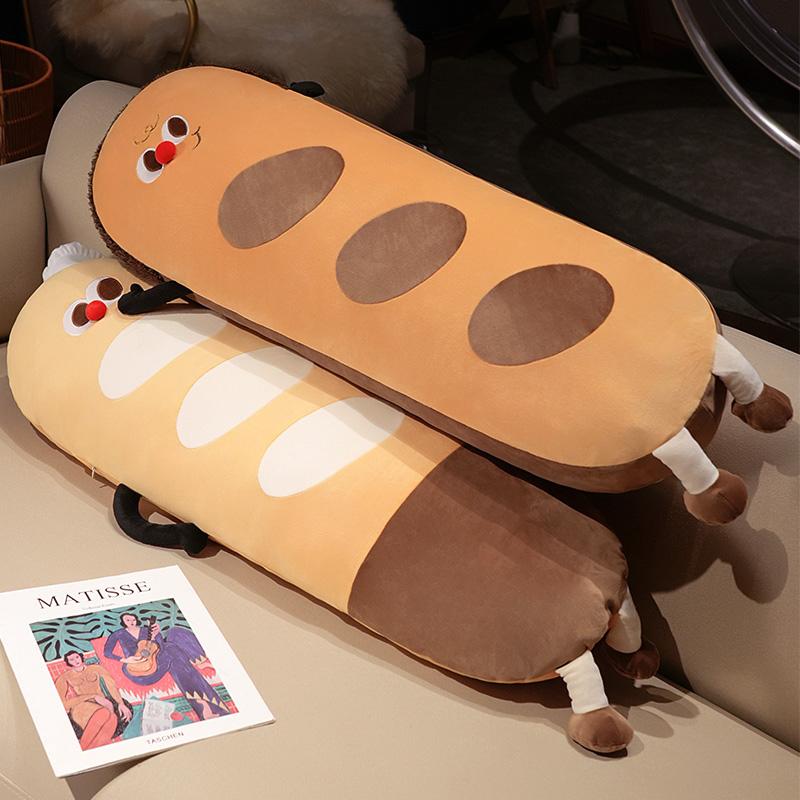 Non-Toxic 90Cm Cute Soft Long Bread Pillow Plush Toys Stuffed Sleep Toast Pillow Home Decor Gift Doll