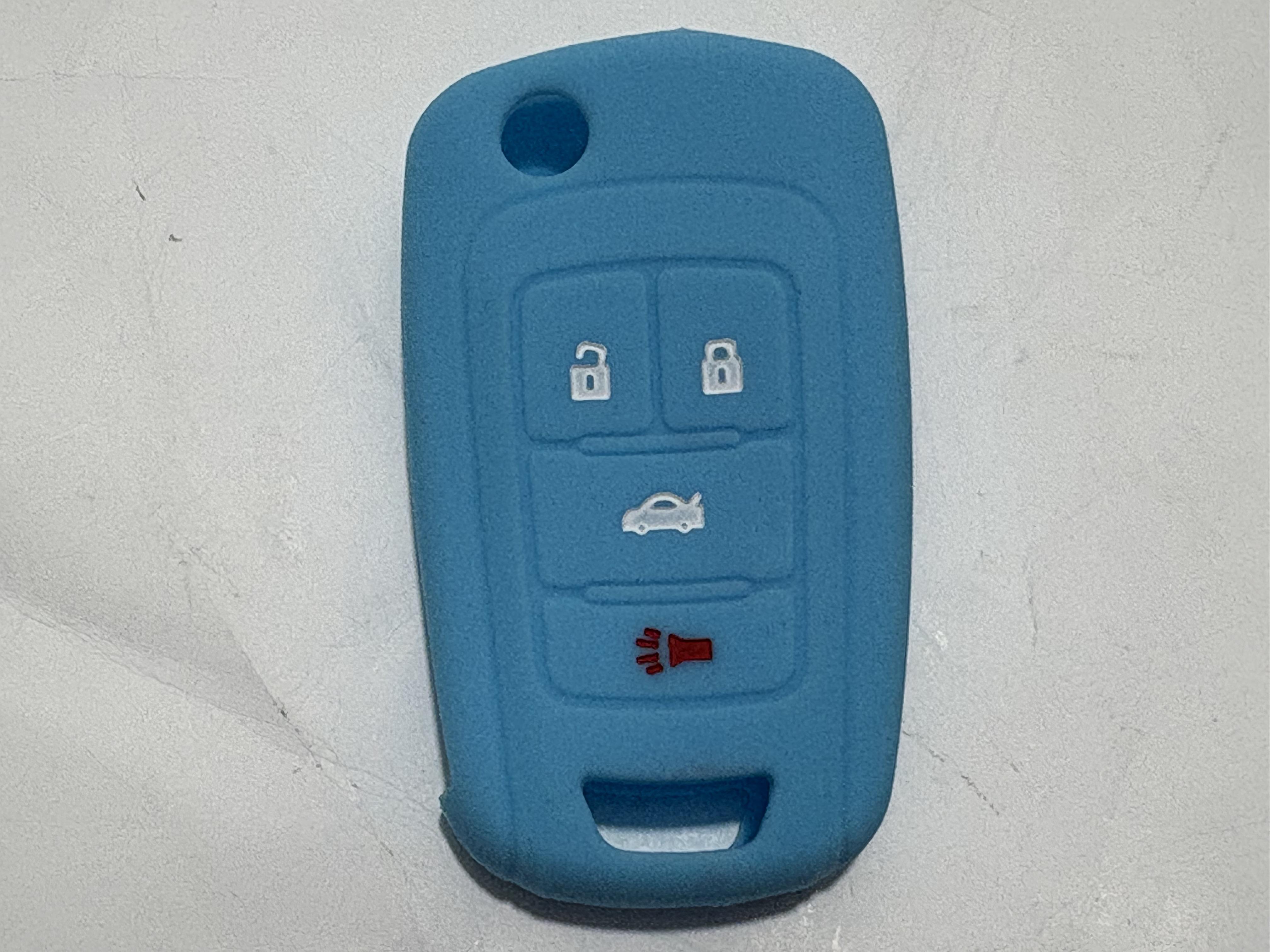

Мягкий силиконовый чехол-защита для ключа Chevrolet Buick Cruze Aveo Trax Opel Astra Corsa Meriva Zafira Antara J небесно-голубой