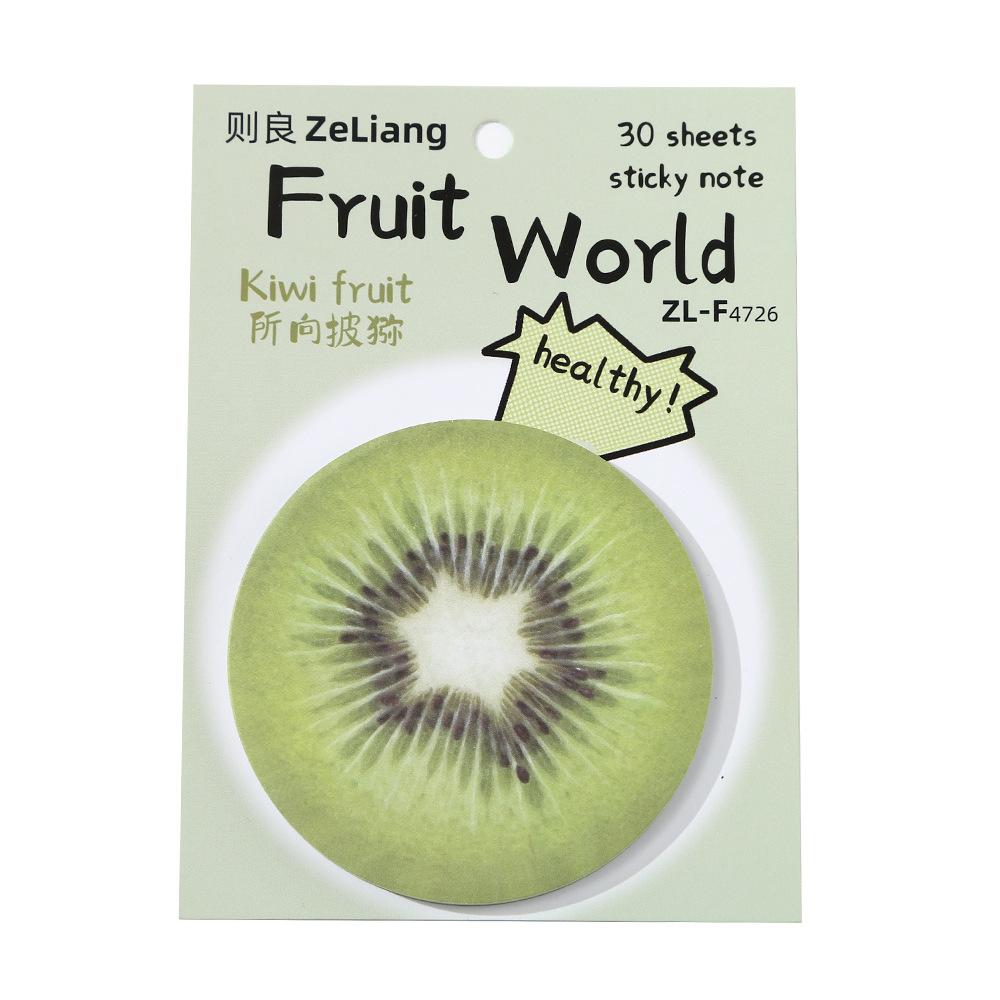 30sheets Cartoon Extra-shaped Memo Notes Book Fruit World Cute Notes Creative Sticky Notes Paper Writing Pads Stationery