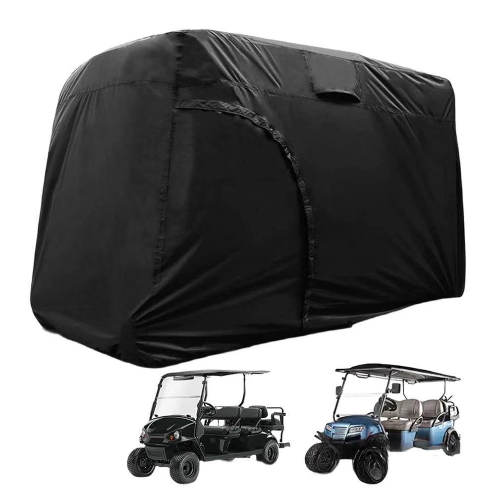 Golf Cart Cover Waterproof 2/4/6 Passenger Golf Cart Outdoor Storage Covers 366*140*190/274*140*190/320*142*198/304*135*196CM
