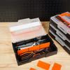 Small Parts Stackable Organizer Case Electronic Component Storage Divided Box Workshop Easy Transport Nonslip Tool Storage Box