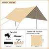 Upgraded Square Oxford Cloth Sunshade Canopy