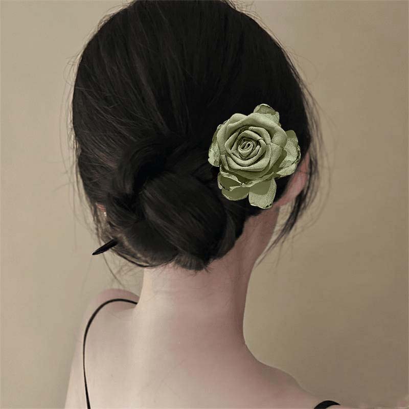 Ny Kinesisk Stil Nätblomma Trä Hårpinne För Kvinnor Vintage Handgjord Hanfu Ätpinnar Hårpinne Hårstyling Tillbehör