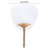 Blank Paper Fan Traditional Crafts DIY Hand Painting Natural Bamboo Handle Frame Suitable for Art Enthusiasts Foldable