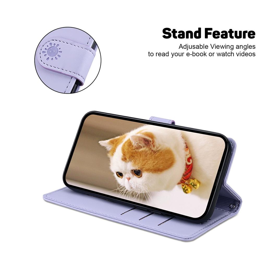 For Xiaomi Poco F7 Pro 5G/F7 Ultra 5G/Redmi K80 Pro 5G/K80 5G Case RFID Blocking Kitten Pattern TPU+PU Leather Phone Cover