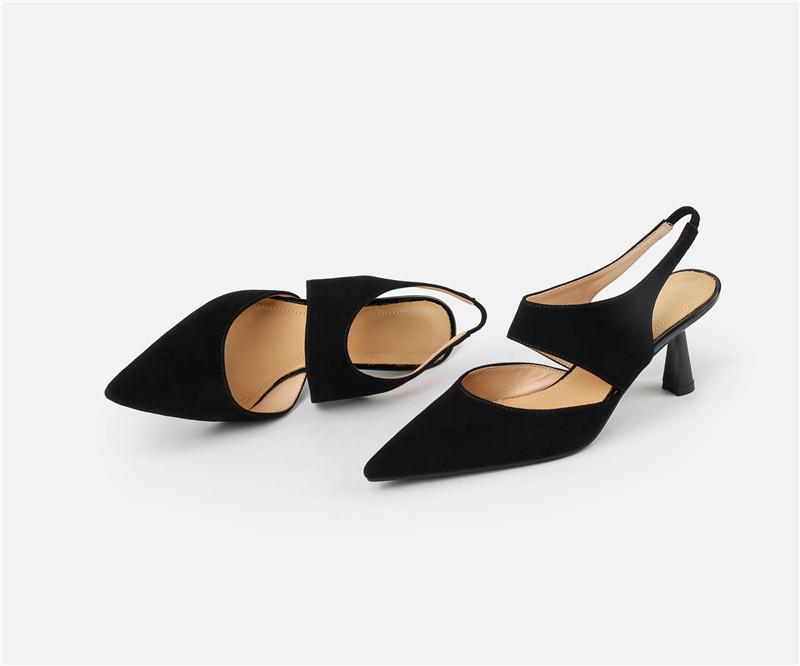 Fashion 2025 New Spring Suede Leather Women Shoes Retro Stilettos Women Pumps Pointed Toe Heels Shoes Women Zapatos De Mujer Heels Women