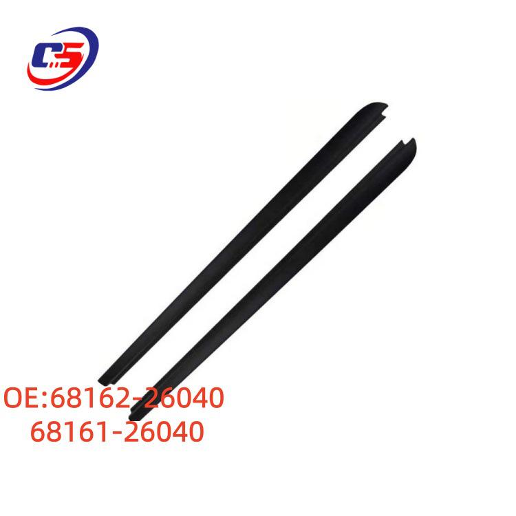 Front Door Glass Weatherstrip Seal for Toyota Hiace 2005-2018 68162-26040, 68161-26040
