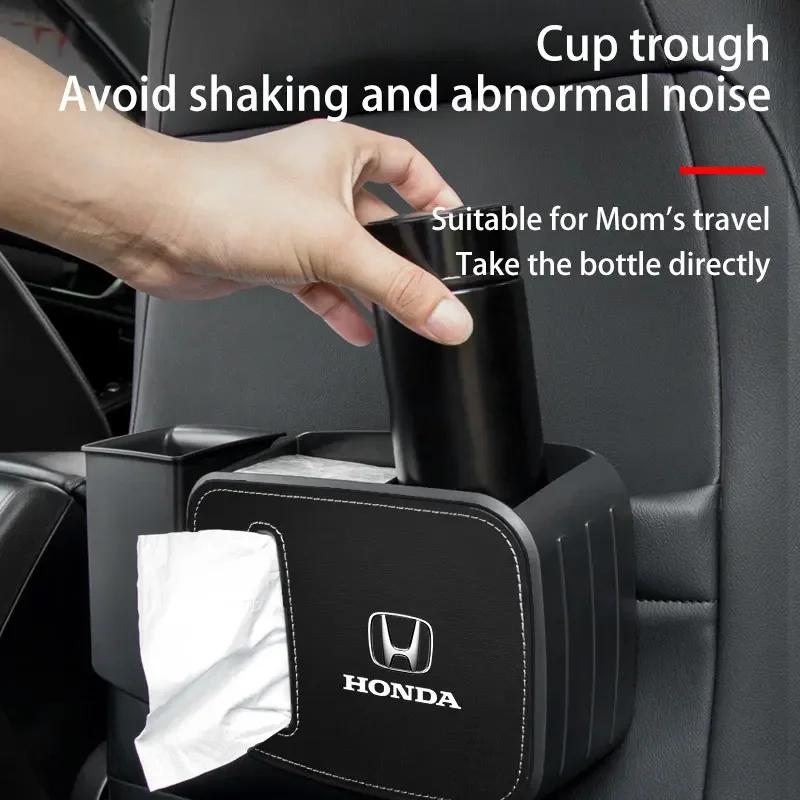 Car Multi-Functional Tissue Box Water Cup Holder Storage Box For Honda FIT Civic CRV Accord Jazz HRV Vezel CRZ City CRX Pilot