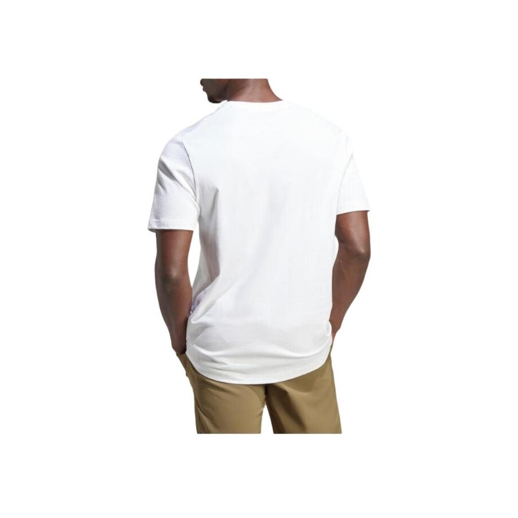 Adidas Logo Print Pullover Crew Neck Short Sleeve T-Shirt Men T-Shirts White HZ1400