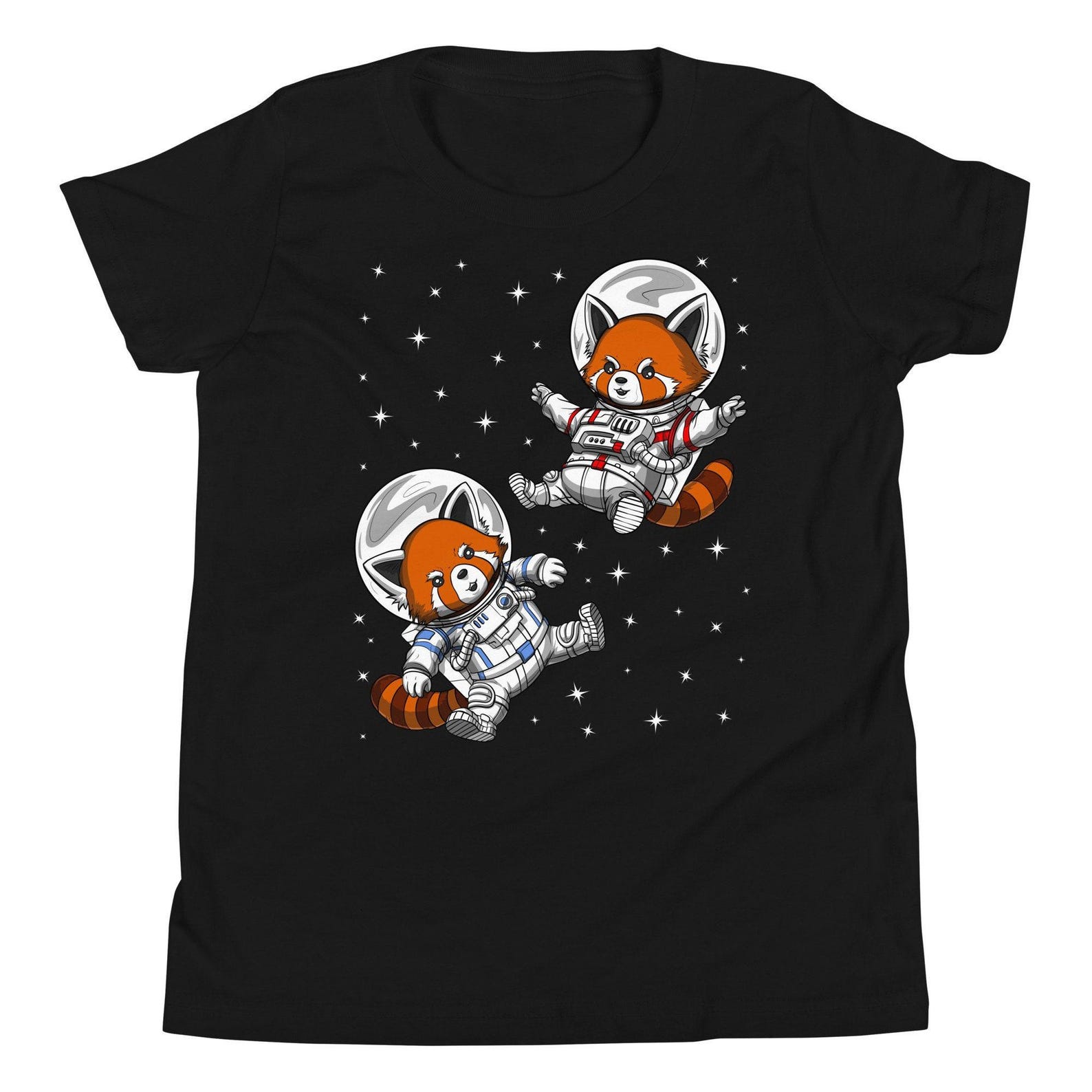 Space Red Panda Bear Kids T-Shirt, Astronaut Red Panda Boys Shirts, Funny Red Panda Tees, Cute Red Pandas Shirts, Red Panda Clothing 160