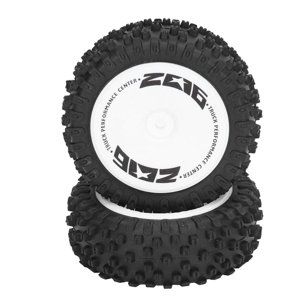 2Pcs Rubber RC Car Rear Tires Rear RC Wheels Tires Set for WLtoys 124007 Remote Control Car