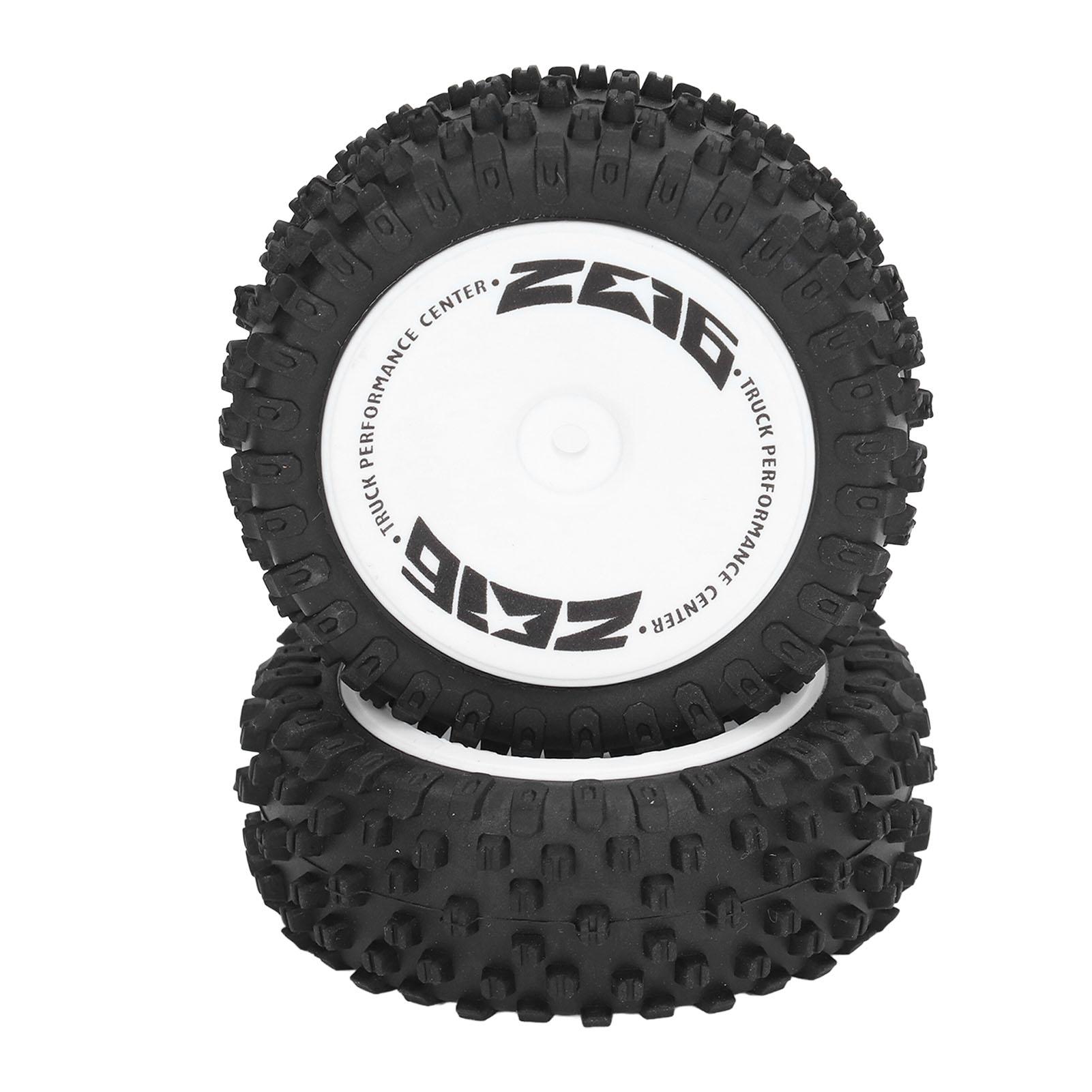 

2Pcs Rubber RC Car Rear Tires Rear RC Wheels Tires Set for WLtoys 124007 Remote Control Car