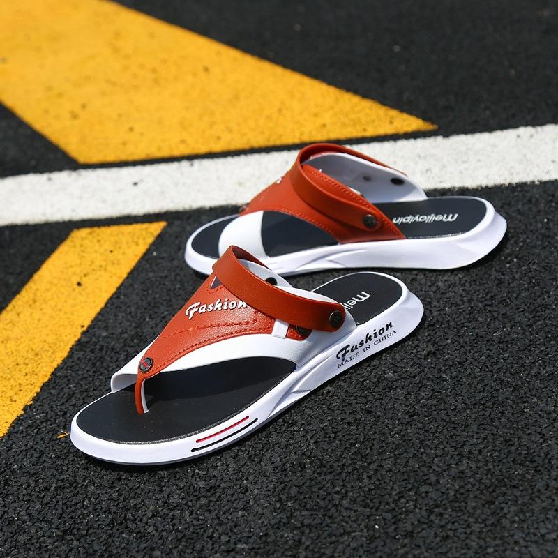 

Summer men s sandals new outside wear casual beach shoes non-slip driving slippers outdoor dual-purpose cool slippers student 44