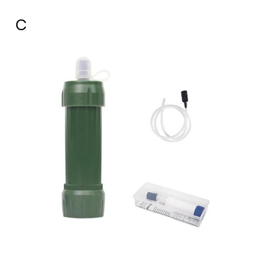 Personal Water Filter Straw Mini Water Purifier Universal Easy To Install Outdoor Camping Water Purifier Straw Kit Emergency Survival Gear