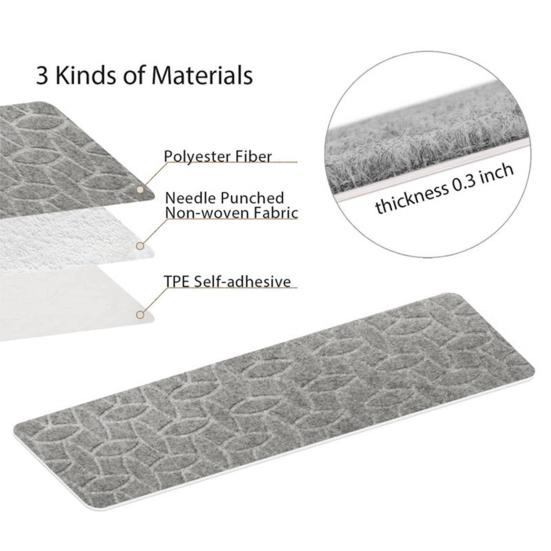 Covoraș de scară antiderapant Autoadeziv Aderență puternică Instalare ușoară Fără tăiere Reutilizabil Embosare