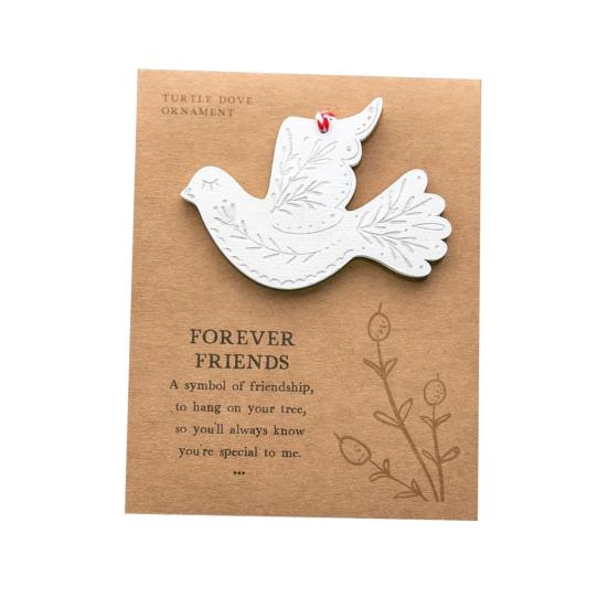 

Дружба Рождественское украшение с конвертом для сообщения Дружба Голубь Поздравительная открытка Навсегда Друзья Памятка