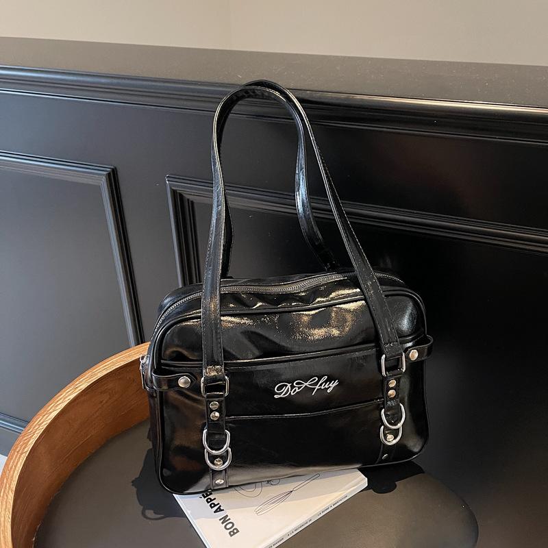 Korean Version of Simple Backpack Fashion Shoulder Underarm Bag Women's 2025 Summer New Large-capacity Commuter Tote Bag