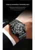 Binbang Men's Automatic Waterproof Skeleton Mechanical Watch - High-End Alloy Design