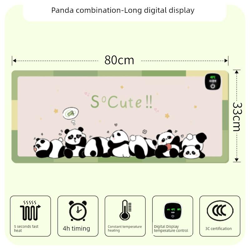 Heating Mouse Pad Super Large Heating Table Heating Mat Office Computer Desktop Heating Mat Winter Warm Hand Electric Heating Table Mat