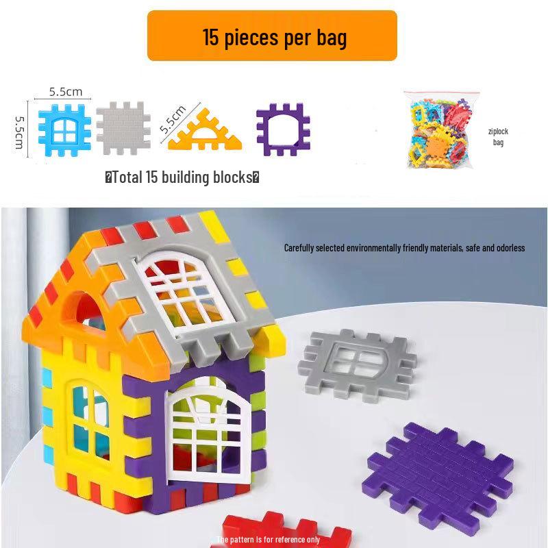 Large Plastic Educational Building Blocks for Kids (Ages 3-6) - Interlocking Number Cubes for Boys and Girls.
