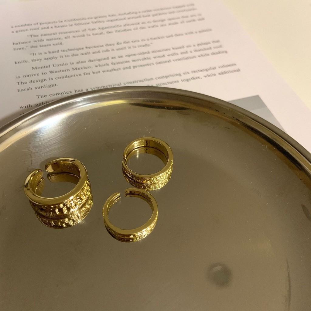 Elegant Korean Style Geometric 925 Silver Ring For Fashion-forward Young Girls