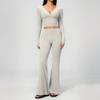 Women's Quick-Dry Cross-Border Yoga Suit: High-Waisted Creamy Outdoor Fitness & Running Sports Set