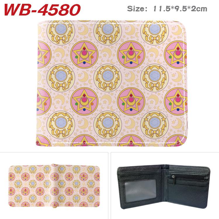 Sailor Moon Coin Purse Full Color Print Short Card Holder Anime Wallet for Men Women 1pcs