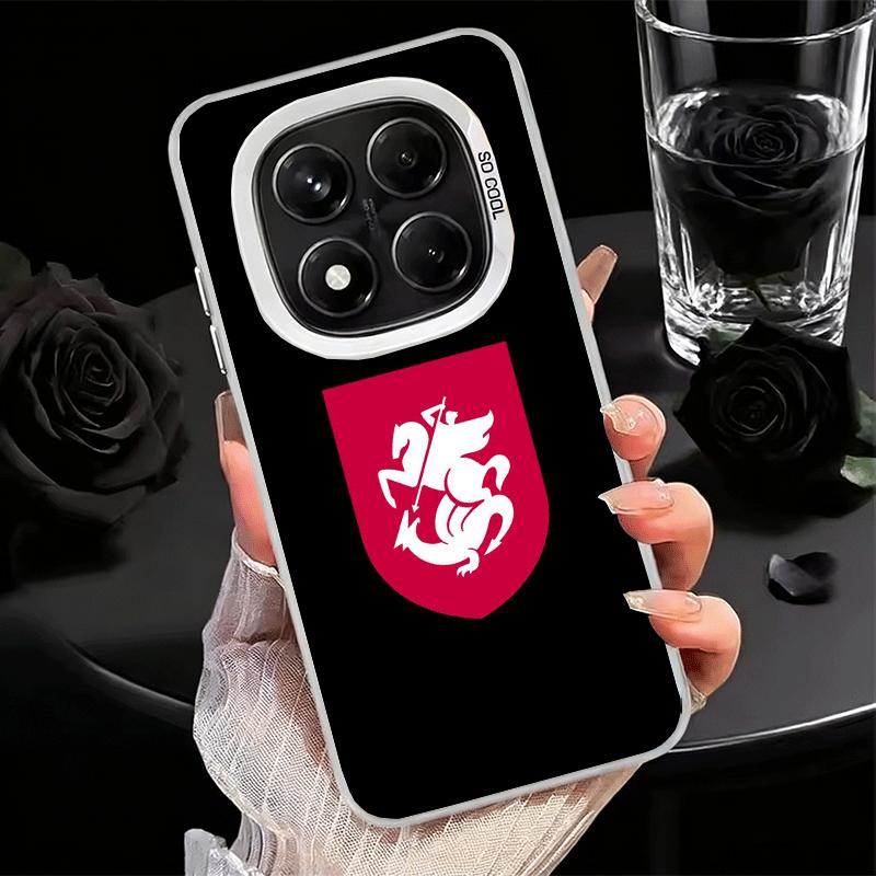 Georgia Passport Flag Soft Phone Case for Xiaomi Redmi Note 13 14 15 Pro Plus 12S 12 11S 11 11T 10S 10 Shockproof Cover Back She