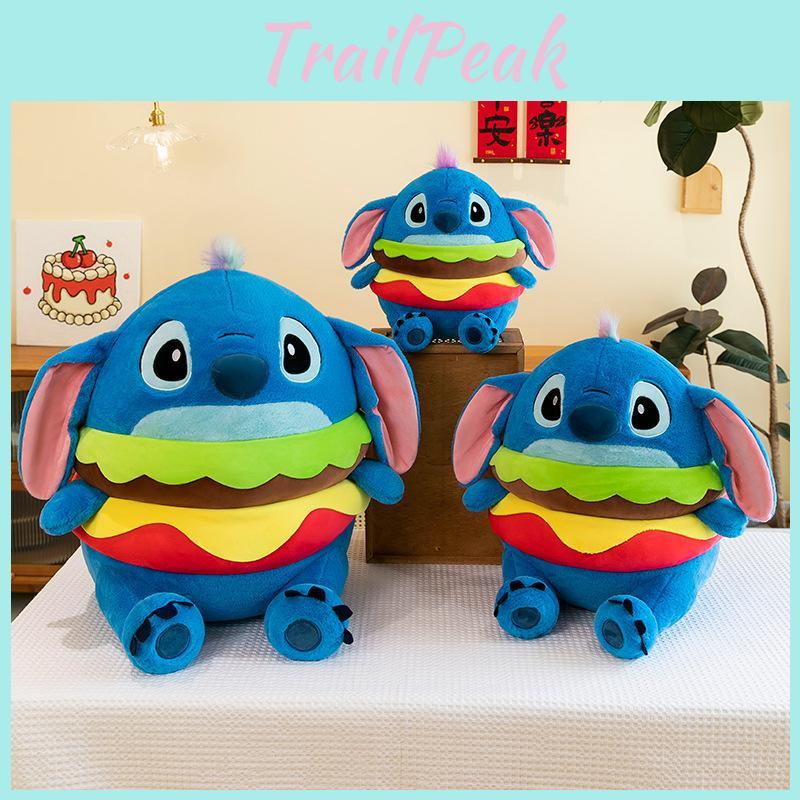 Plush Hamburger Toy Cartoon Stuffed Animal Doll Decoration Kids Gift